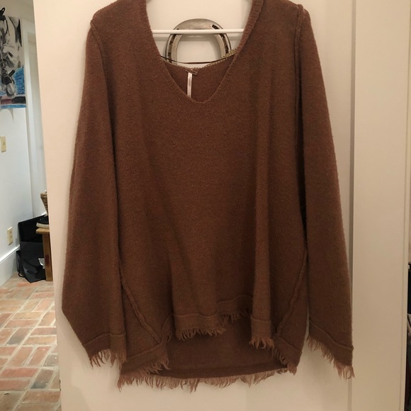Free People Sweaters - Free people raw hem oversized sweater
